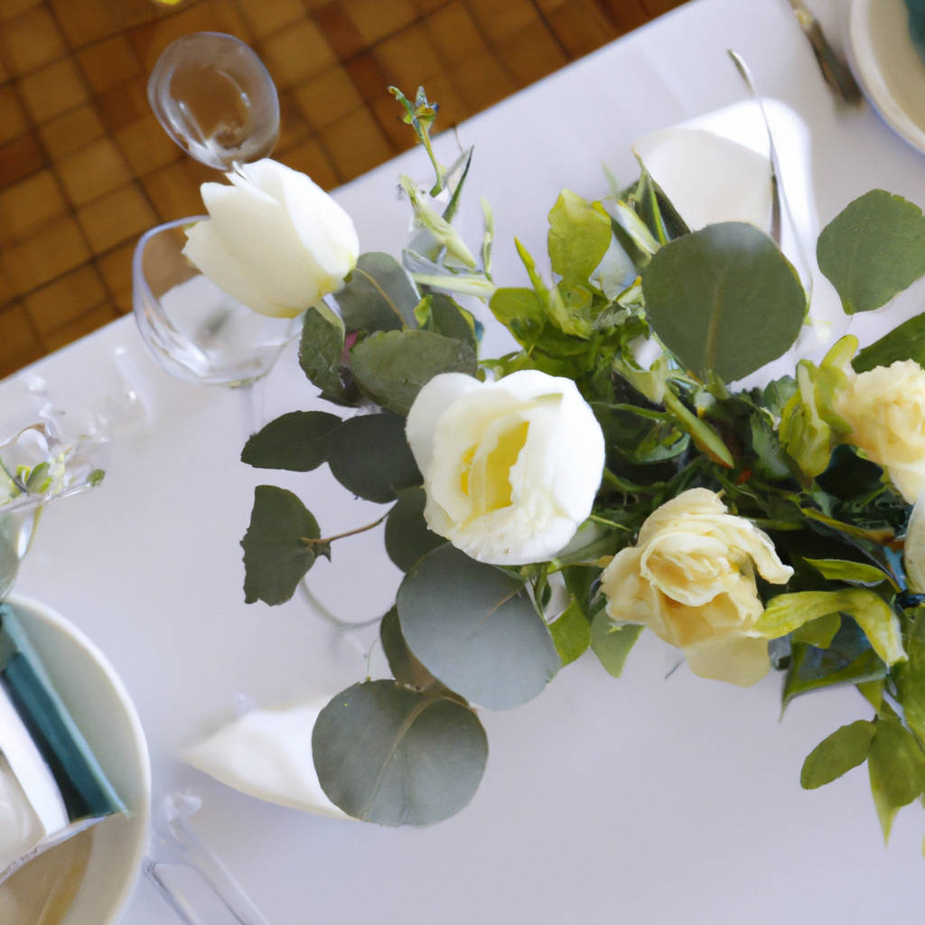 Wedding table flower decorating trends